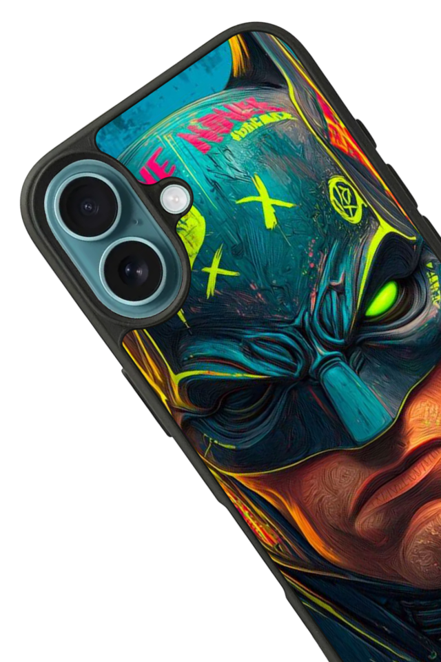 iPhone 16 Uyumlu Batman Tasarımlı Glossy Premium Kılıf