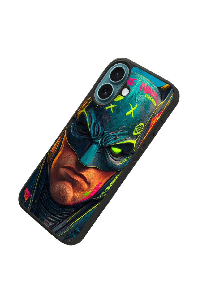 iPhone 16 Uyumlu Batman Tasarımlı Glossy Premium Kılıf
