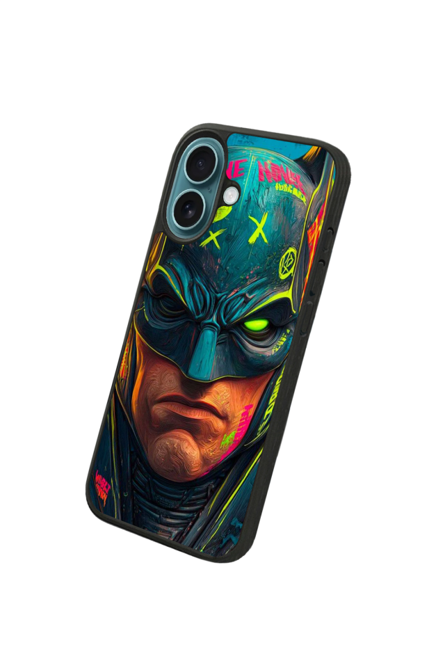 iPhone 16 Uyumlu Batman Tasarımlı Glossy Premium Kılıf