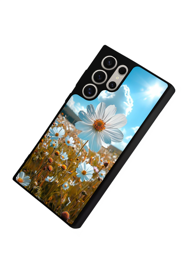 Samsung Galaxy S22 Ultra Uyumlu Cicek Tasarımlı Glossy Premium Kılıf