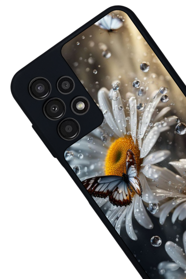 Samsung Galaxy A23 Uyumlu Cicek Tasarımlı Glossy Premium Kılıf