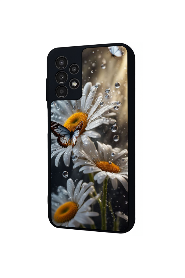 Samsung Galaxy A23 Uyumlu Cicek Tasarımlı Glossy Premium Kılıf