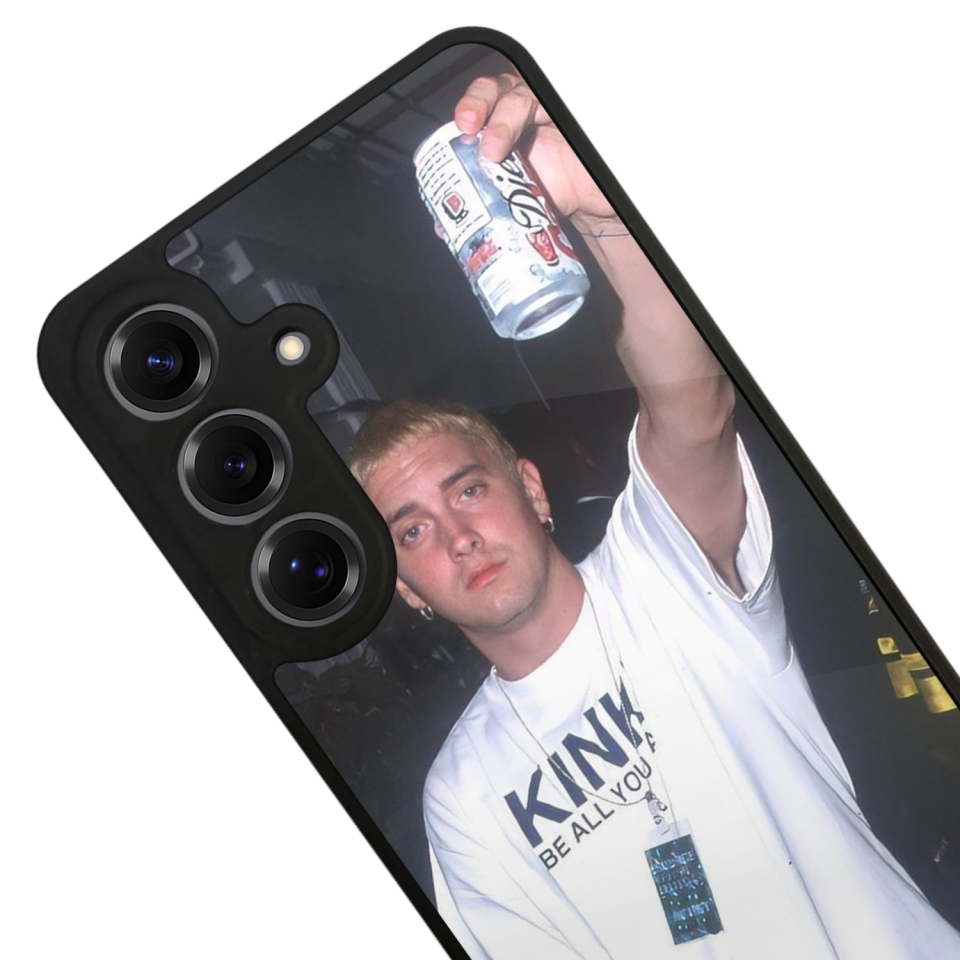 Samsung Galaxy S25 Uyumlu Eminem Tasarımlı Glossy Premium Kılıf