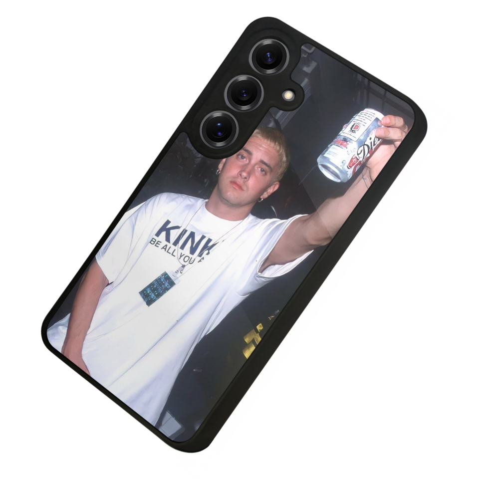 Samsung Galaxy S25 Uyumlu Eminem Tasarımlı Glossy Premium Kılıf