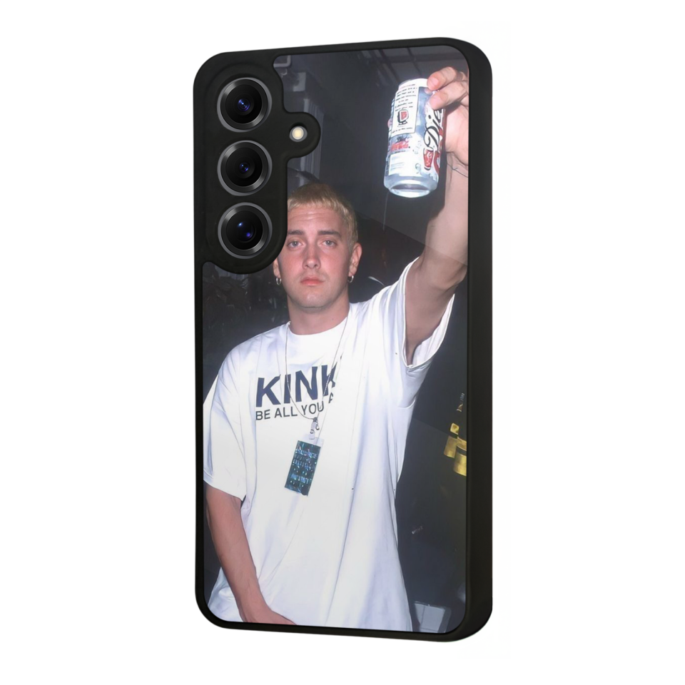 Samsung Galaxy S25 Uyumlu Eminem Tasarımlı Glossy Premium Kılıf