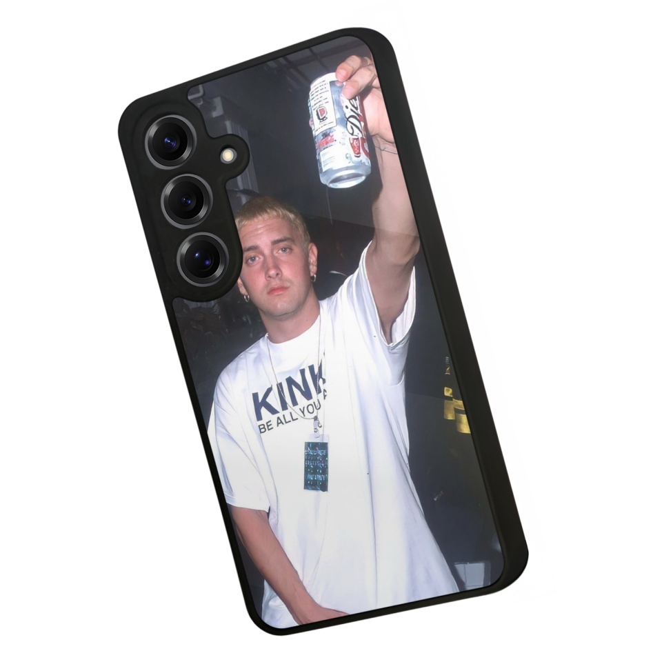 Samsung Galaxy S25 Uyumlu Eminem Tasarımlı Glossy Premium Kılıf