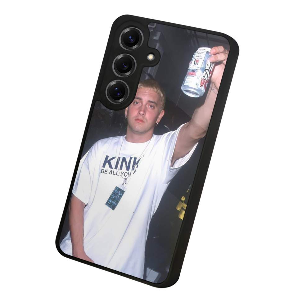 Samsung Galaxy S25 Uyumlu Eminem Tasarımlı Glossy Premium Kılıf