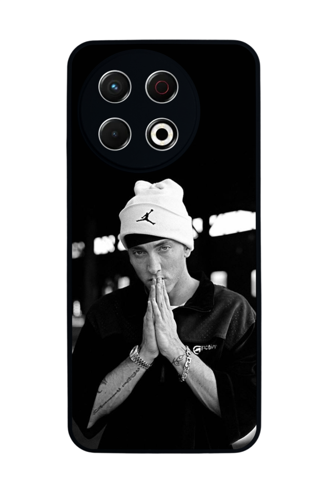 Tecno Spark 30 Pro Uyumlu Eminem Tasarımlı Glossy Premium Kılıf
