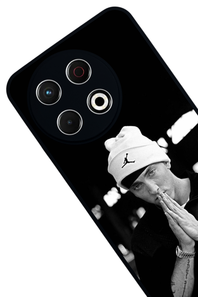 Tecno Spark 30 Pro Uyumlu Eminem Tasarımlı Glossy Premium Kılıf