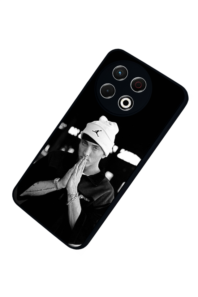 Tecno Spark 30 Pro Uyumlu Eminem Tasarımlı Glossy Premium Kılıf