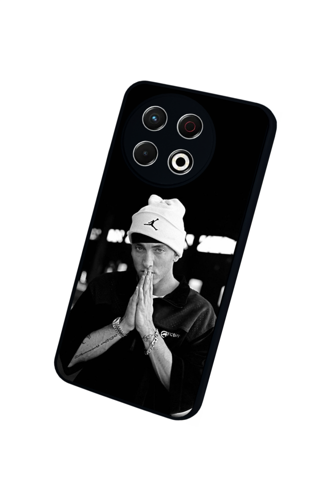 Tecno Spark 30 Pro Uyumlu Eminem Tasarımlı Glossy Premium Kılıf