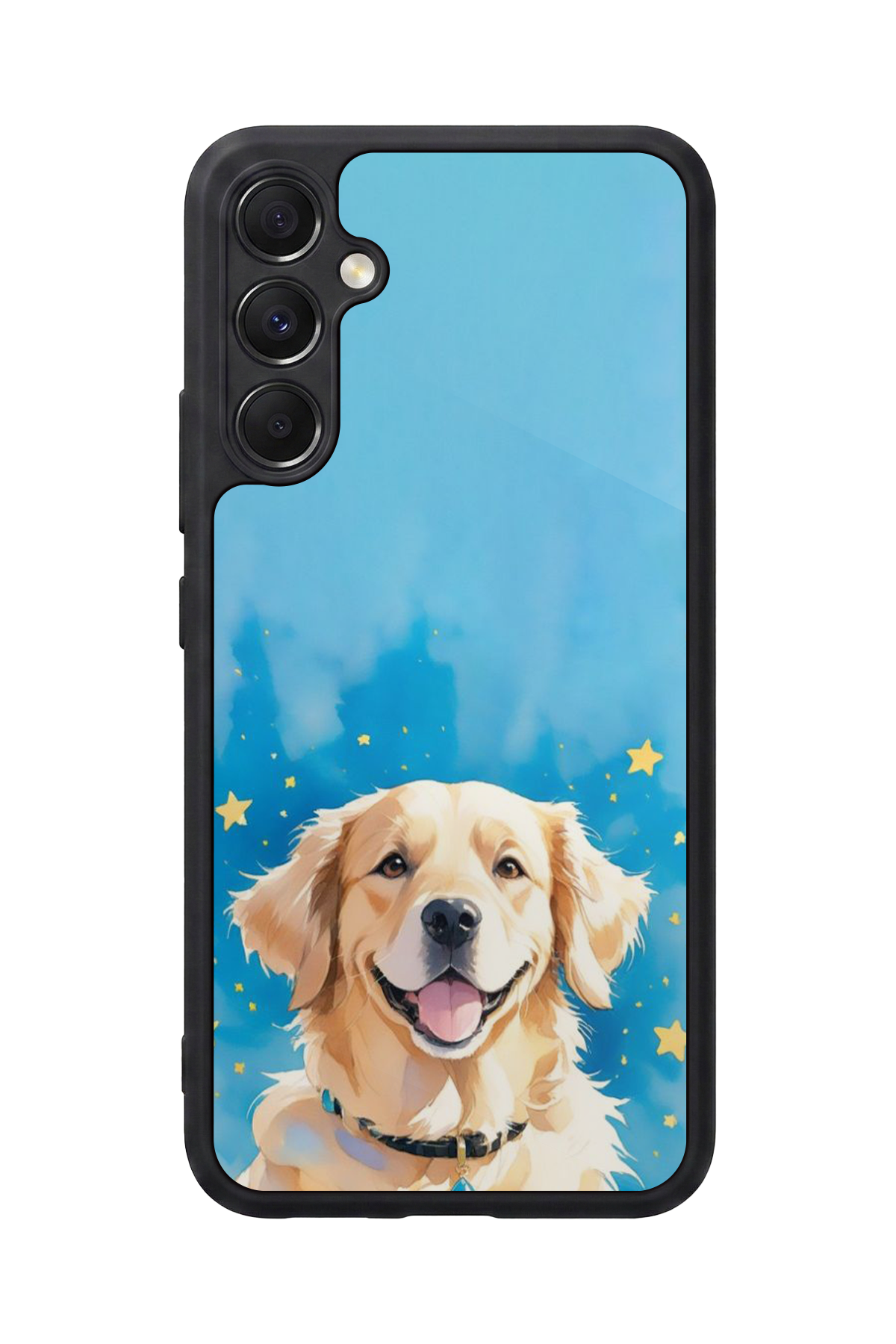 Samsung Galaxy M34 Uyumlu Golden Kopek Tasarımlı Glossy Premium Kılıf