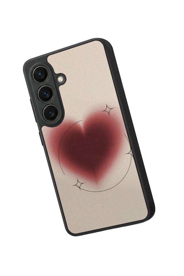Samsung Galaxy S26 Uyumlu Kalp Love Tasarımlı Glossy Premium Kılıf
