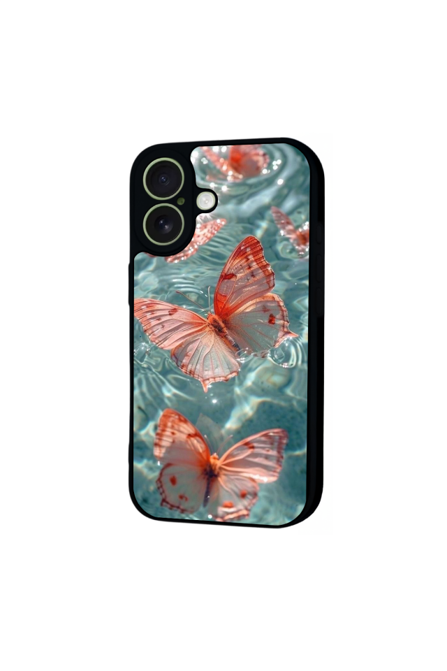 iPhone 17 Uyumlu Kelebek Tasarımlı Glossy Premium Kılıf