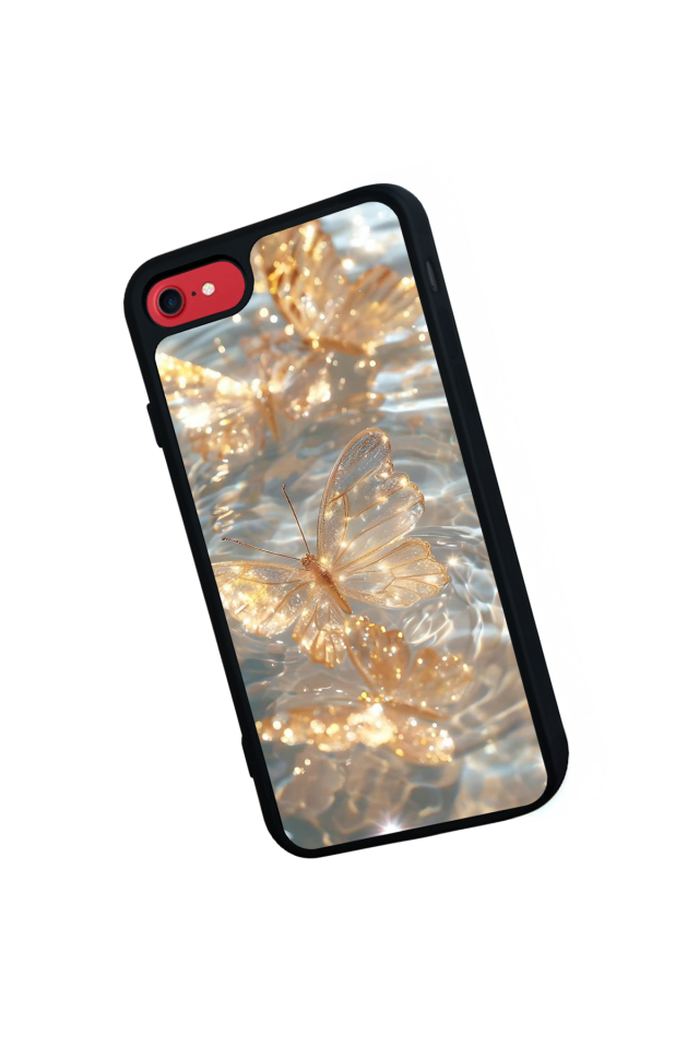 iPhone 7 Uyumlu Kelebek Tasarımlı Glossy Premium Kılıf