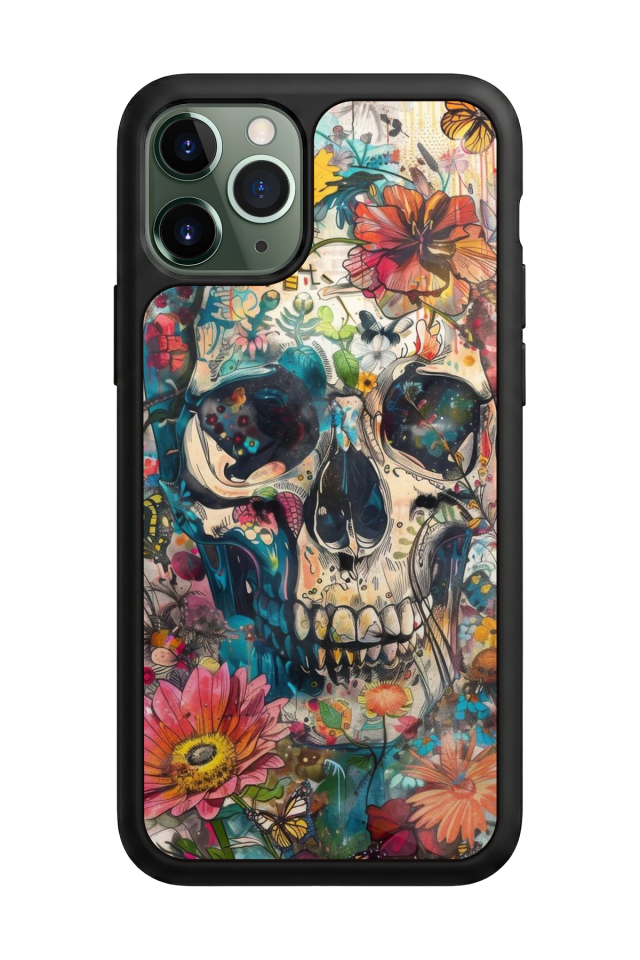 iPhone 11 Pro Uyumlu KuruKafa Tasarımlı Glossy Premium Kılıf