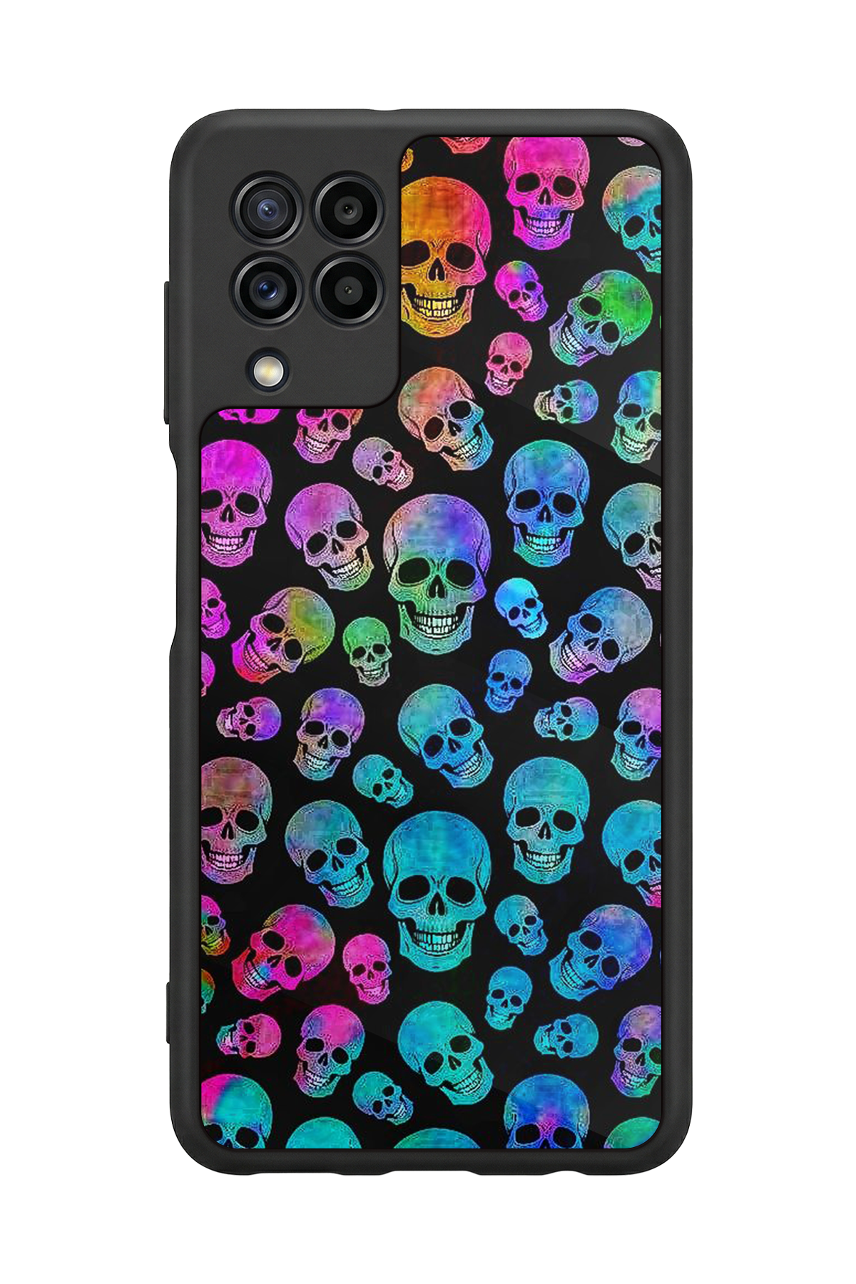 Samsung Galaxy M22 Uyumlu KuruKafa Tasarımlı Glossy Premium Kılıf