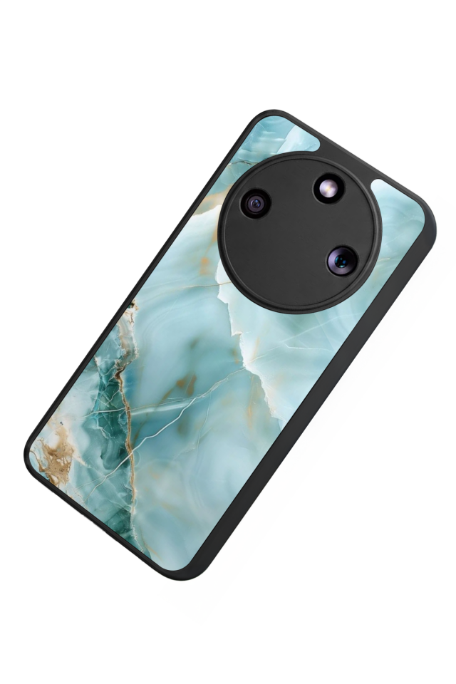 Honor Magic 8 Lite Uyumlu Mermer Marble Tasarımlı Glossy Premium Kılıf