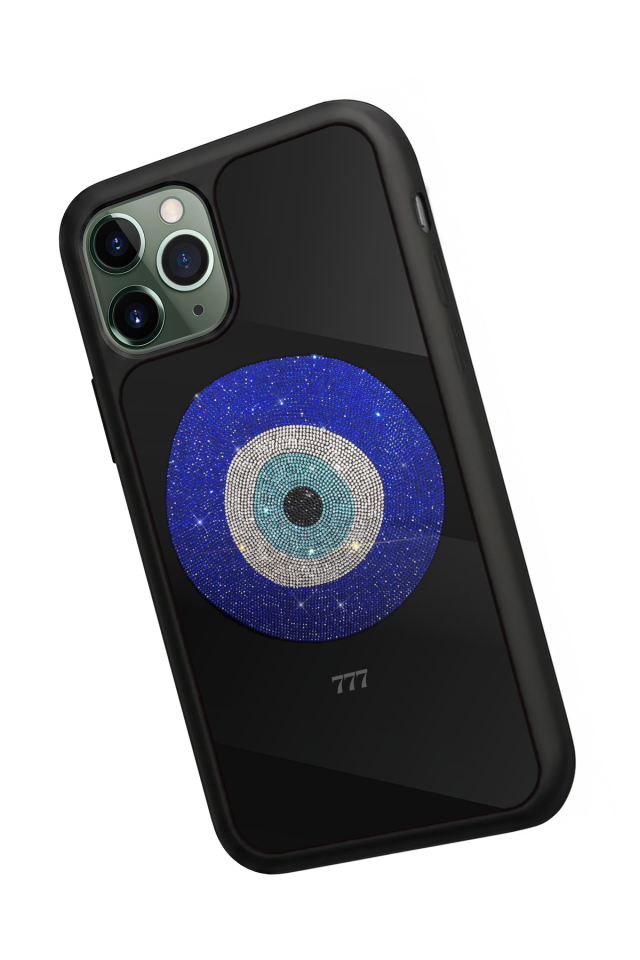 iPhone 11 Pro Max Uyumlu Nazar Tasarımlı Glossy Premium Kılıf