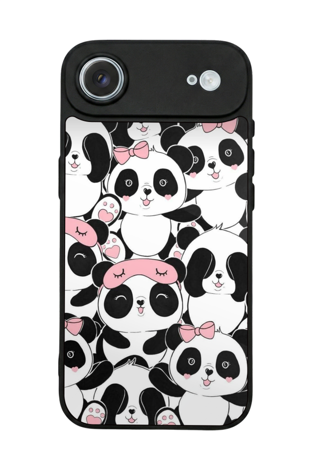 iPhone 17 Air Uyumlu Panda Tasarımlı Glossy Premium Kılıf