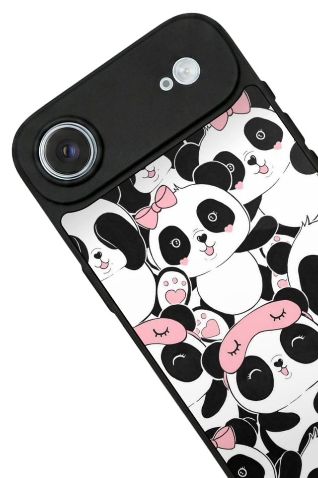 iPhone 17 Air Uyumlu Panda Tasarımlı Glossy Premium Kılıf