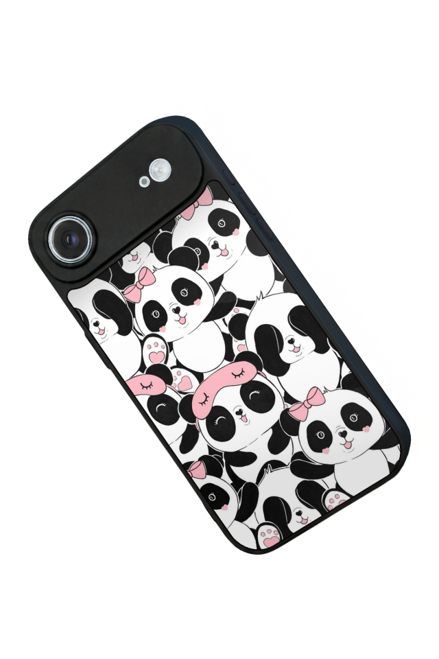 iPhone 17 Air Uyumlu Panda Tasarımlı Glossy Premium Kılıf