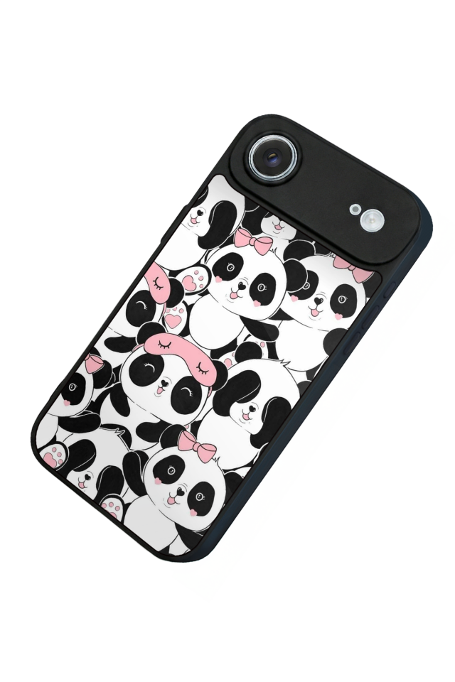 iPhone 17 Air Uyumlu Panda Tasarımlı Glossy Premium Kılıf