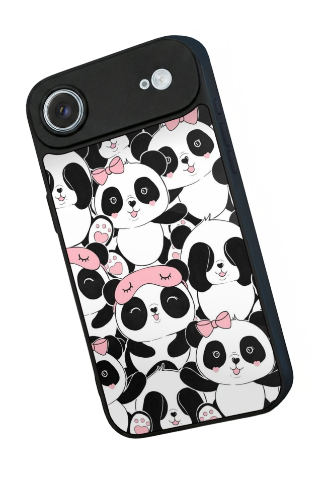 iPhone 17 Air Uyumlu Panda Tasarımlı Glossy Premium Kılıf