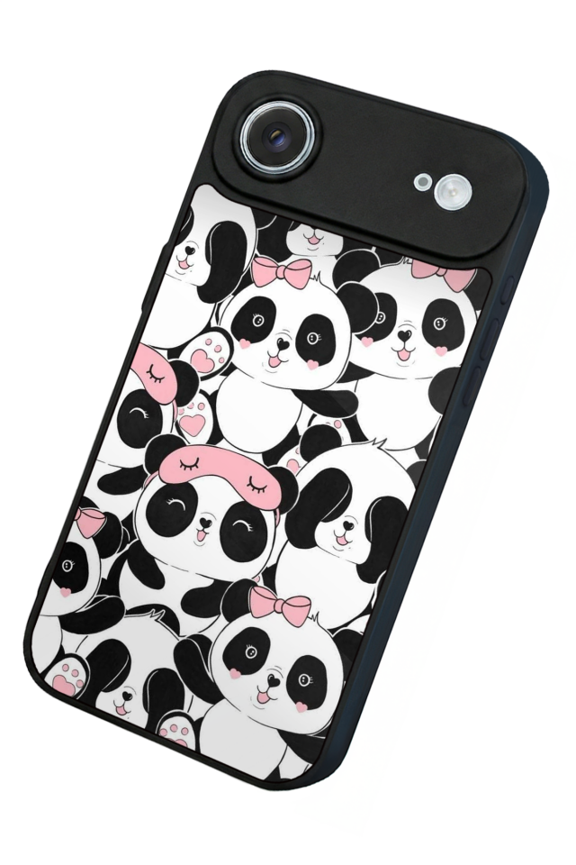 iPhone 17 Air Uyumlu Panda Tasarımlı Glossy Premium Kılıf