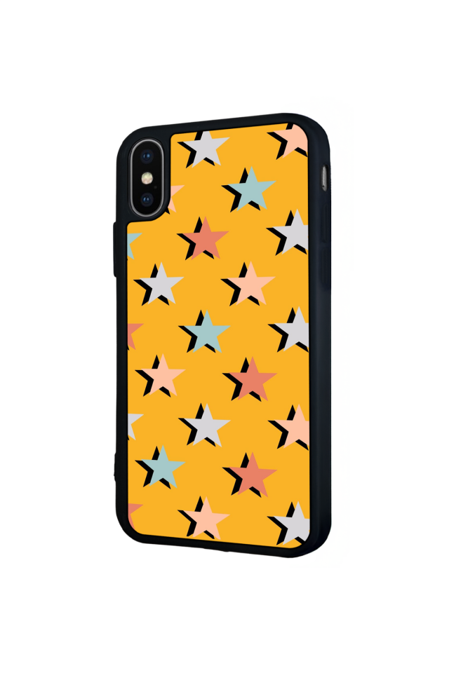 iPhone XS Max Uyumlu Retro Yildizlar Tasarımlı Glossy Premium Kılıf