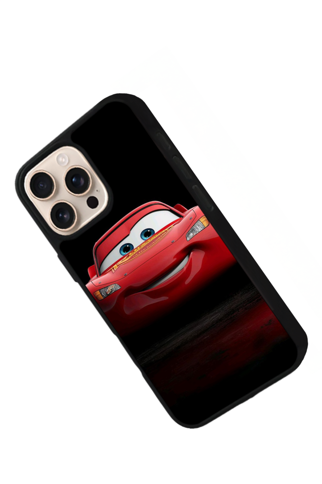 iPhone 14 Pro Uyumlu Simsek McQueen Tasarımlı Glossy Premium Kılıf