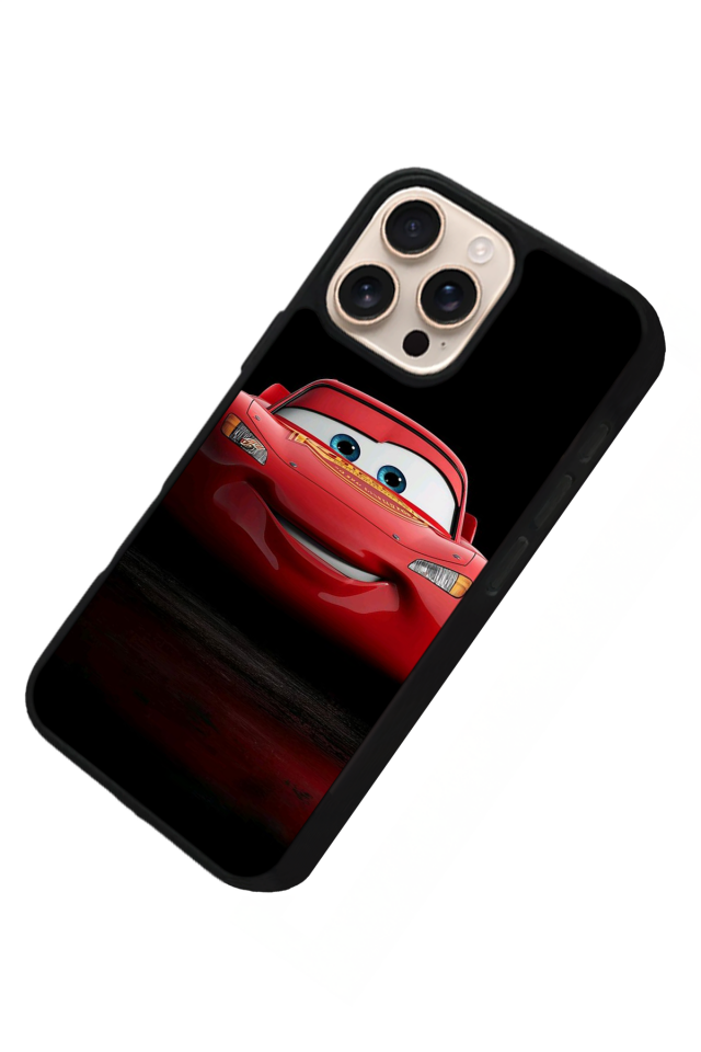 iPhone 14 Pro Uyumlu Simsek McQueen Tasarımlı Glossy Premium Kılıf