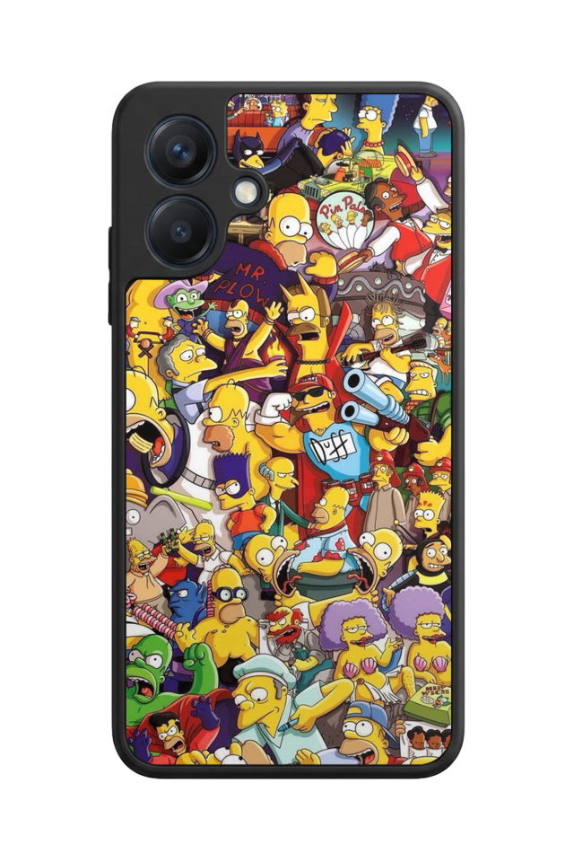 Samsung Galaxy A07 Uyumlu The Simpsons Tasarımlı Glossy Premium Kılıf