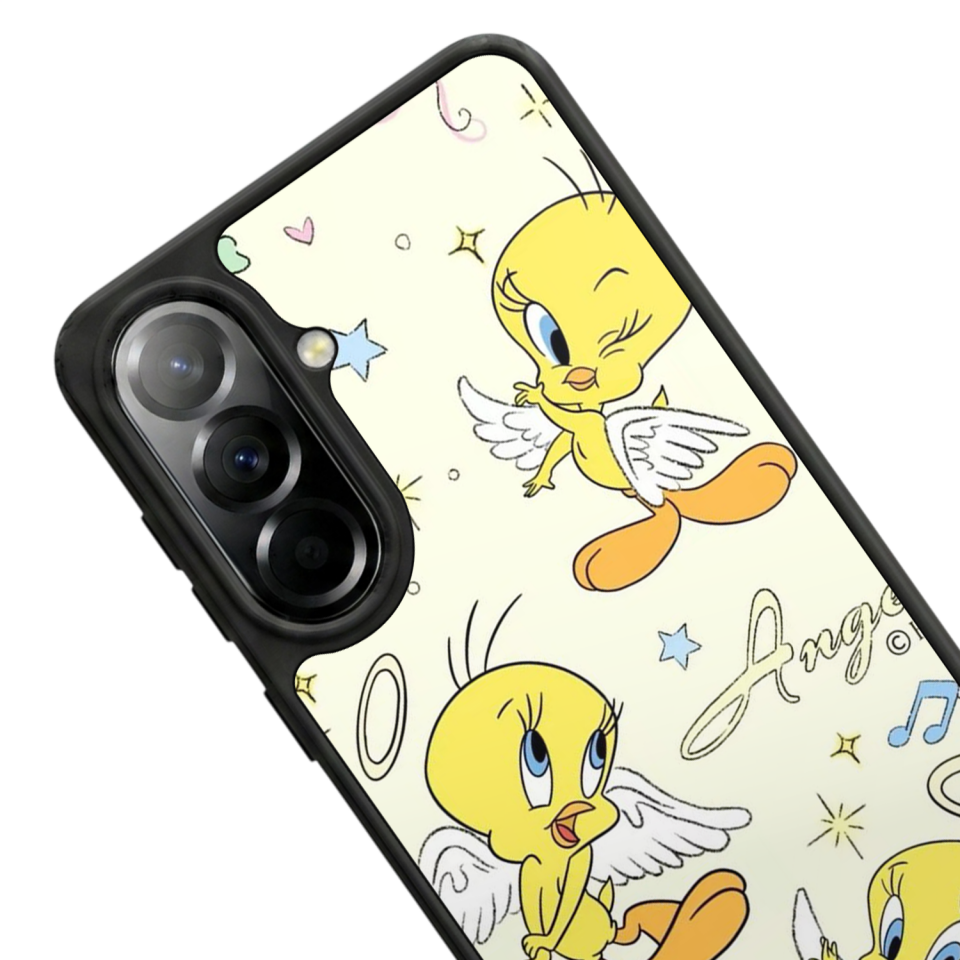 Samsung Galaxy A57 Uyumlu Tweety Tasarımlı Glossy Premium Kılıf