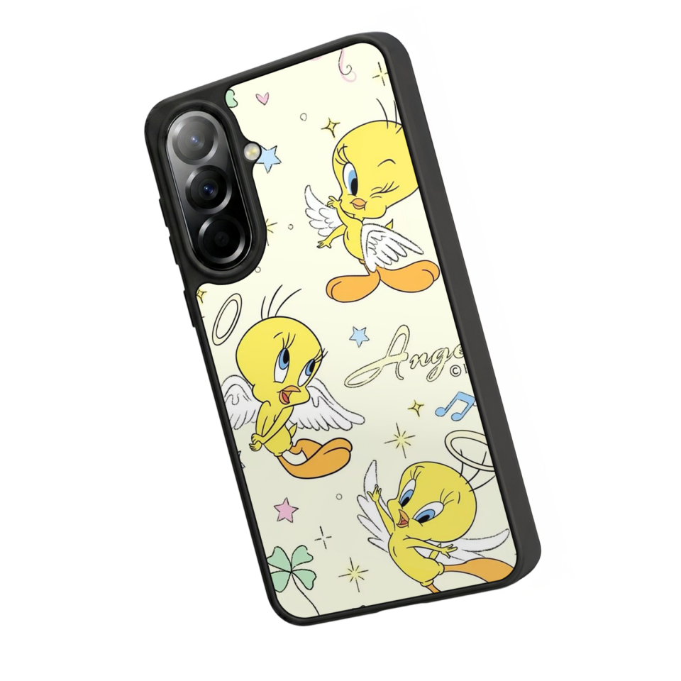Samsung Galaxy A57 Uyumlu Tweety Tasarımlı Glossy Premium Kılıf