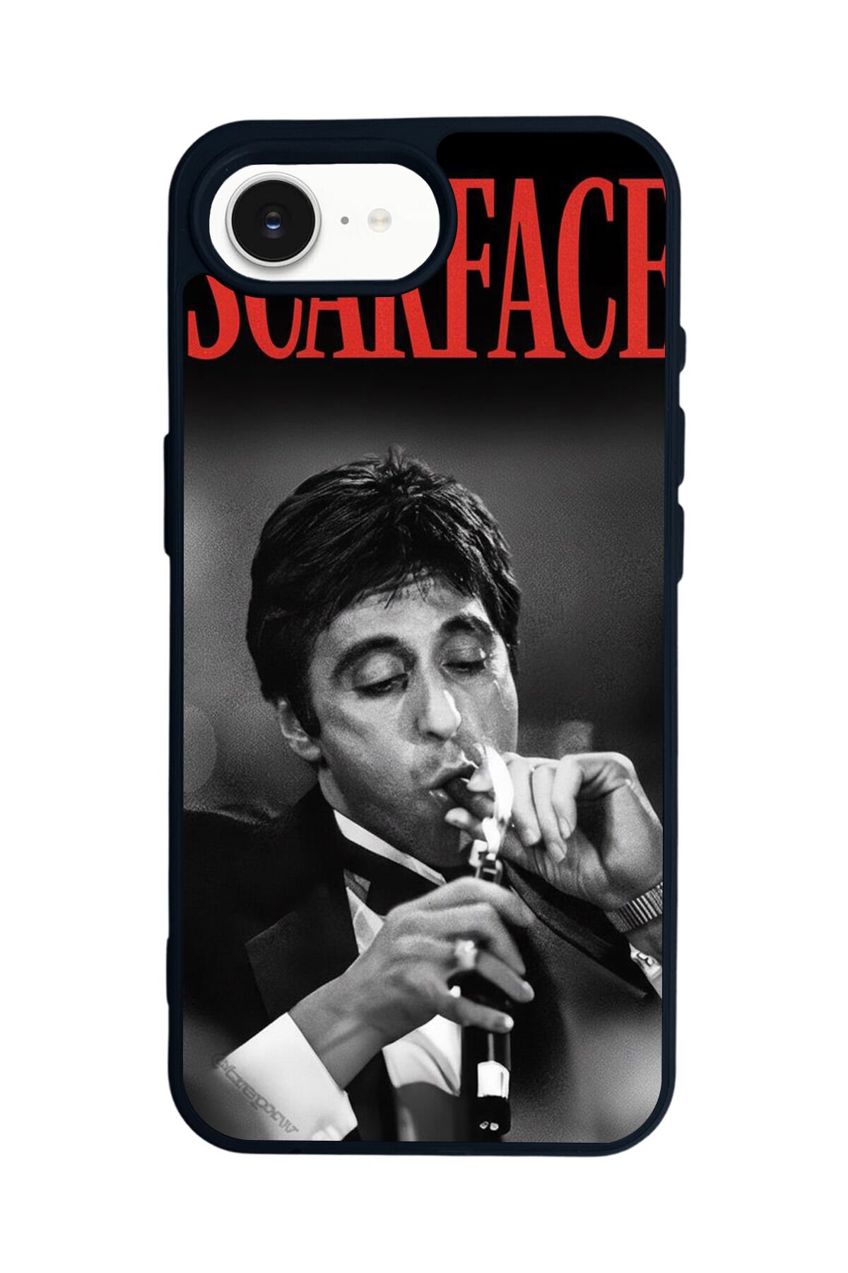 iPhone 16E Uyumlu Scarface Tasarımlı Glossy Premium Kılıf
