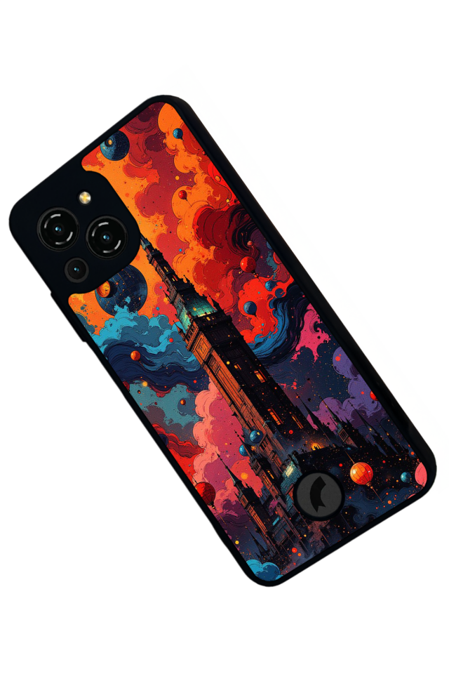 Reeder S23 Pro Max Uyumlu Abstract Tasarımlı Glossy Premium Kılıf