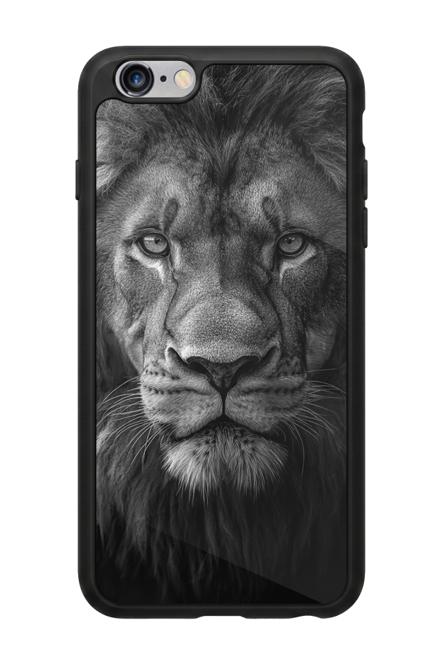 iPhone 6s Plus Uyumlu Aslan Tasarımlı Glossy Premium Kılıf