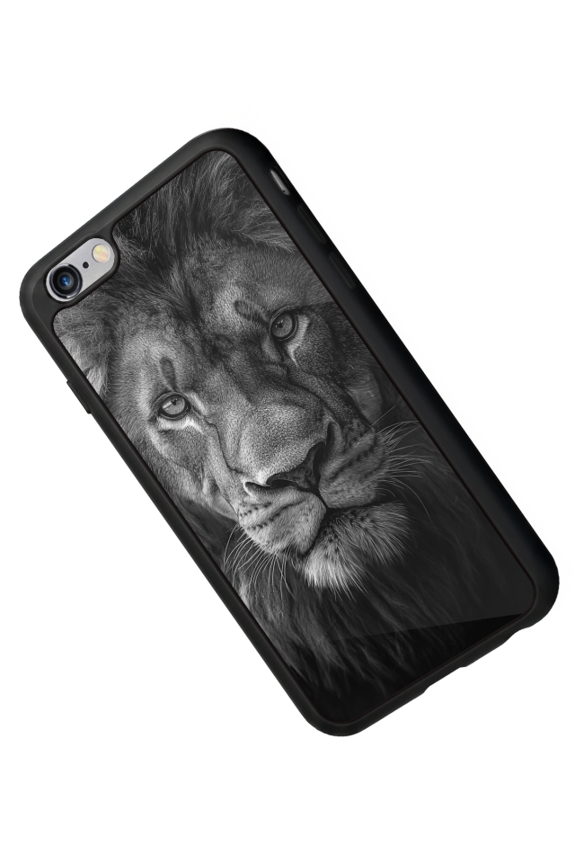 iPhone 6s Plus Uyumlu Aslan Tasarımlı Glossy Premium Kılıf