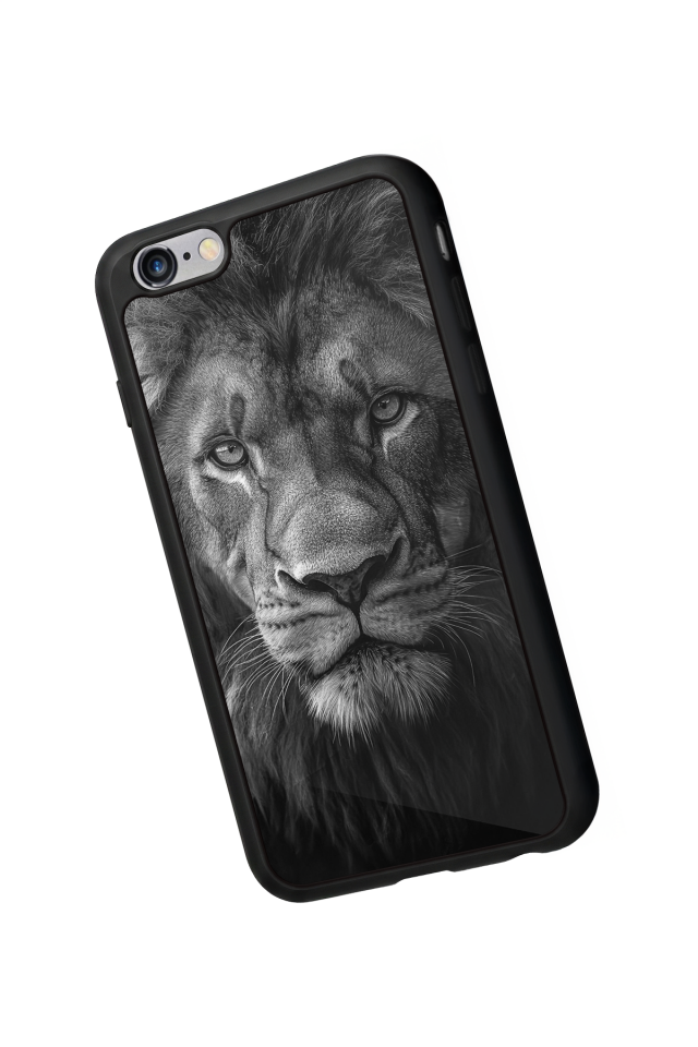 iPhone 6s Plus Uyumlu Aslan Tasarımlı Glossy Premium Kılıf