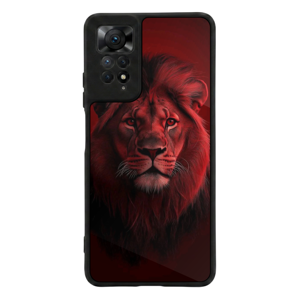 Xiaomi Redmi Note 11 Pro Uyumlu Aslan Tasarımlı Glossy Premium Kılıf