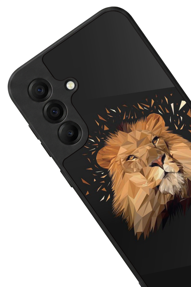 Samsung Galaxy A17 Uyumlu Aslan Tasarımlı Glossy Premium Kılıf