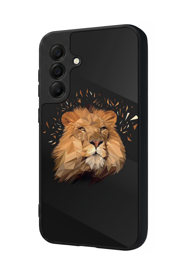Samsung Galaxy A17 Uyumlu Aslan Tasarımlı Glossy Premium Kılıf