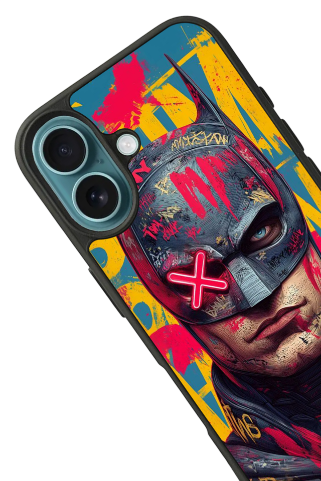 iPhone 16 Uyumlu Batman Tasarımlı Glossy Premium Kılıf