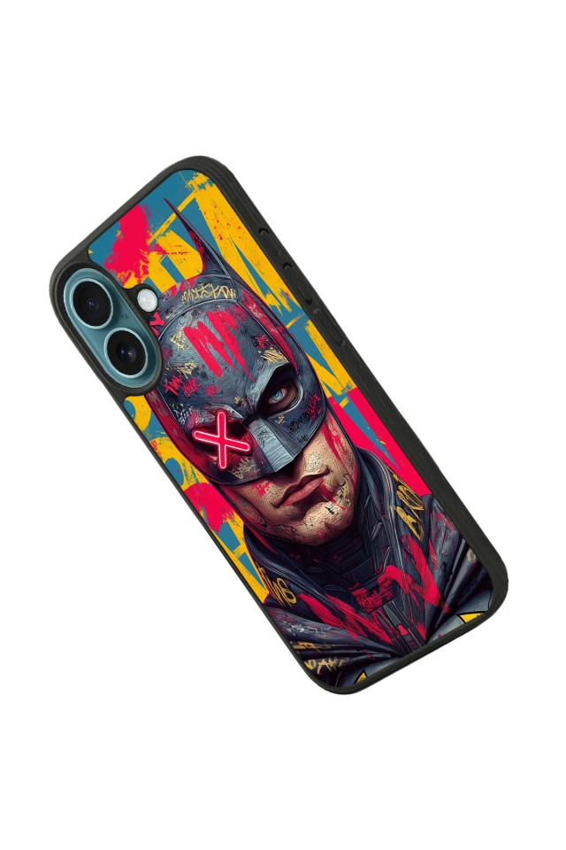 iPhone 16 Uyumlu Batman Tasarımlı Glossy Premium Kılıf