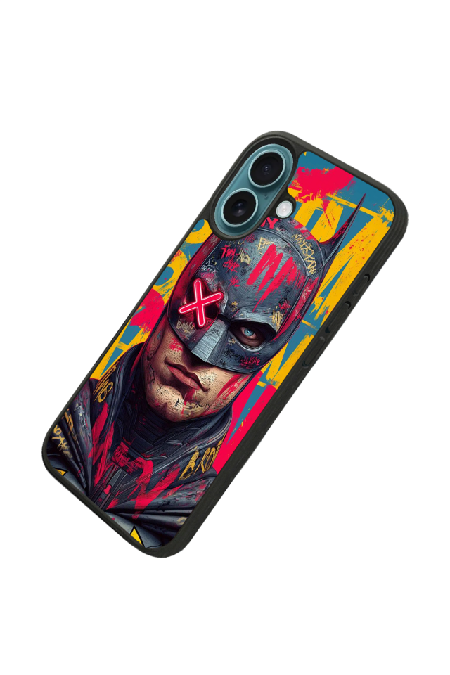 iPhone 16 Uyumlu Batman Tasarımlı Glossy Premium Kılıf