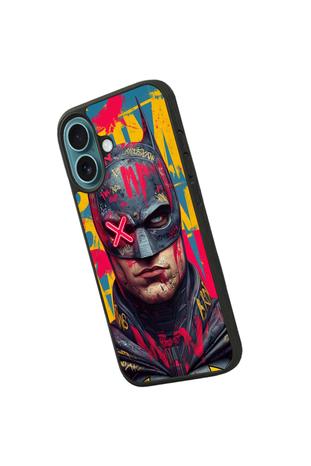 iPhone 16 Uyumlu Batman Tasarımlı Glossy Premium Kılıf