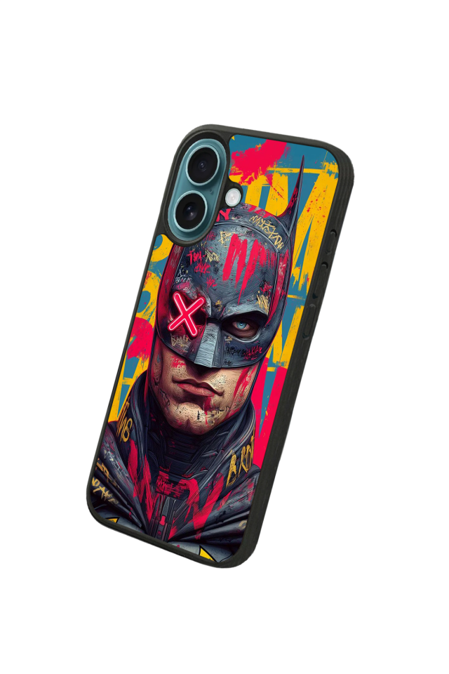 iPhone 16 Uyumlu Batman Tasarımlı Glossy Premium Kılıf