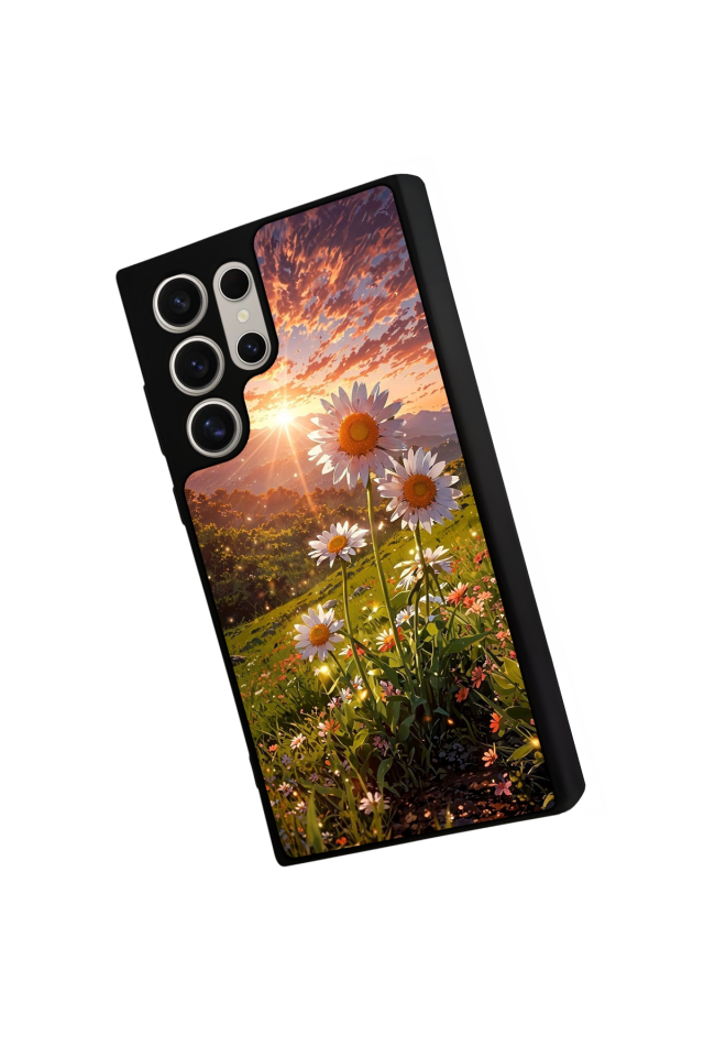 Samsung Galaxy S22 Ultra Uyumlu Cicek Tasarımlı Glossy Premium Kılıf