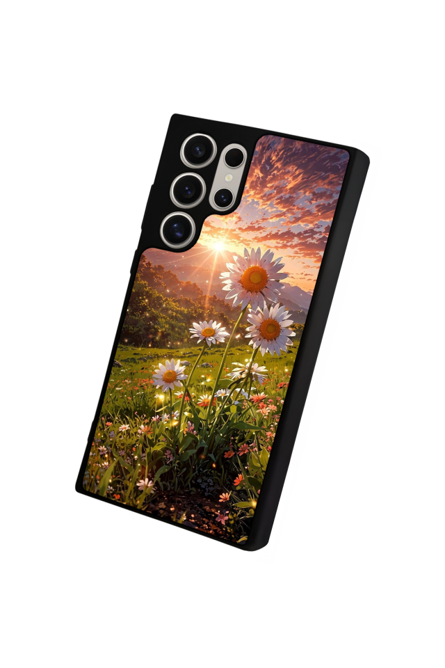Samsung Galaxy S22 Ultra Uyumlu Cicek Tasarımlı Glossy Premium Kılıf